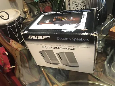 Bose Computer MusicMonitor Computer Speakers Desktop PC Silver Bose Sound Mint ! • $349