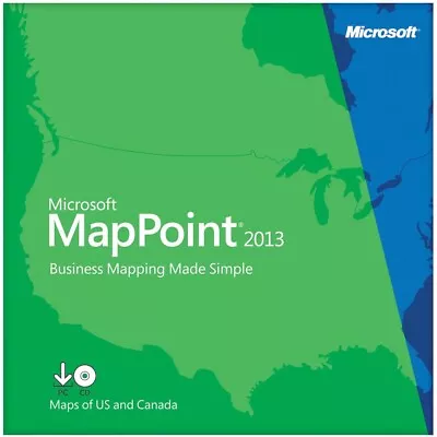 Microsoft MapPoint 2013 For 5 Pc's • $29.99