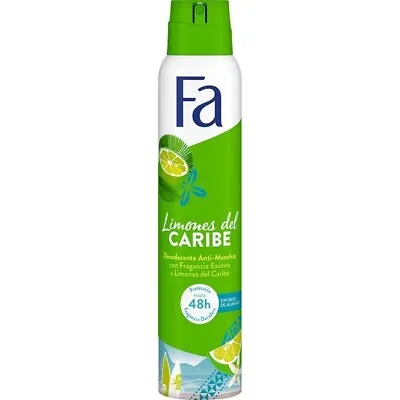 Fa Caribbean Lemon Deodorant Anti-perspirant Spray XL 200ml- FREE SHIPPING • $10.99