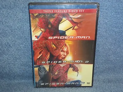 Sealed Spider-man Triple Feature 3 Dvd Set Trilogy Movie Collection 1 2 3 Marvel • $7.88