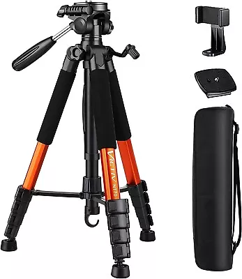 $50.40 • Buy Camera Tripod VICTIV 74” For Canon Nikon IPhone Lightweight Aluminum Orange