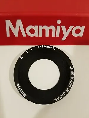 Mamiya 7 / 7 II 80mm Lens NAME RING (NEW Spare Part For Repair / Replacement) • $50