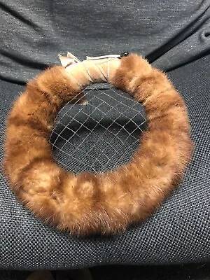Vintage Fur Pill Box Ladies Hat With Netting • $65