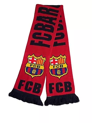 Official Fc Barcelona Football Scarf M • $5.59