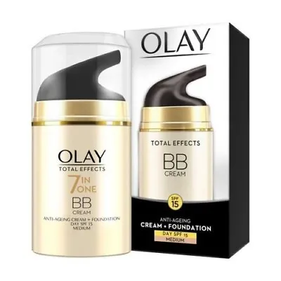 Olay Total Effects 7 In One BB Cream Anti-Ageing + Foundation Medium - 50gm • $23.54