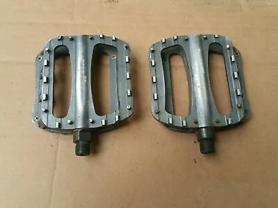 Wellgo Metal Platform Pedals Mountain Downhill Bike 9/16  Gray • $30