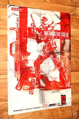 2004 Konami Metal Gear Solid The Twin Snakes Game Store Promo Poster GameCube • $449.89