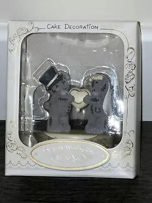 Me To You Bride & Groom Heart Wedding Cake Topper Decoration Tatty Teddy Figure • £34.95