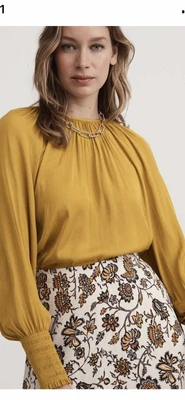 $25 • Buy Ladies Witchery Marigold Blouse Size 12 Worn Once