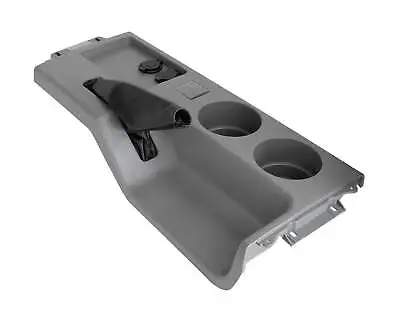 1987-1993 Ford Mustang Smoke Gray Center Console W Brake Boot Cup Holders & USB • $159.95