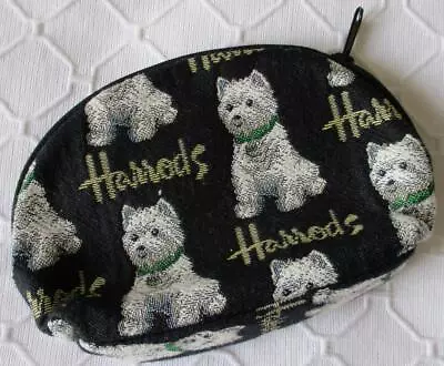 Harrods Westie Make-up Cosmetic Bag Purse • $20