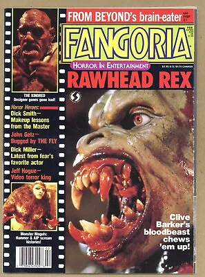 Fangoria 61 (VFNM) Clive Barker RAWHEAD REX! Texas Chainsaw II Poster! 1987 X105 • $15.99