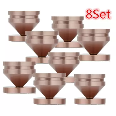 8Set Aluminium Alloy Speaker Copper Tip Spike Cone & Base Pads Isolation Kits • $20.59