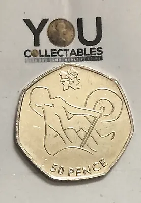 Olympic 50p Weightlifting Fifty Pence Coin 2011 - FREE DELIVERY • £4.49