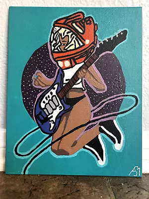 Space Girl Musician Painting • $15.99