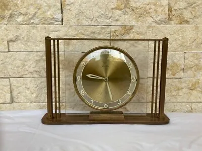 1930s MAUTHE KIENZLE Art Deco Clock Überreicht Do FARBWERKE HOECHST TABLE ANTIQU • $446.25