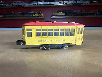 Lionel 60 Vintage O Gauge Lionelville  Rapid Transit Trolley Runs Great! • $39