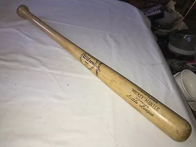 MICKEY MANTLE New York Yankees WILSONA1526 Little League BASEBALL BAT 28  - 24oz • $56