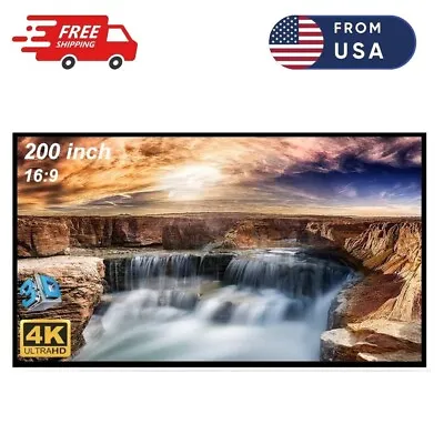 200-inch Large Projector Screen 169 Hanging Projection Screen Movie Screen • $59.90