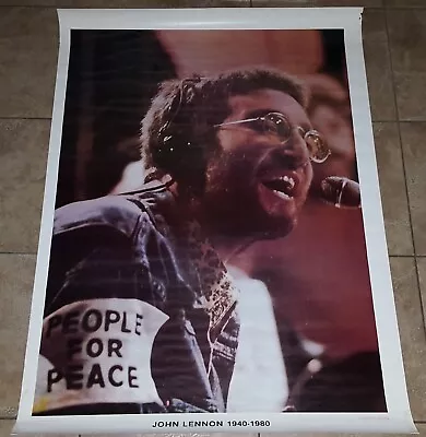 John Lennon Vintage Original Huge 5 Ft Long Instant Karma Poster Big Beatles 80' • $59.95