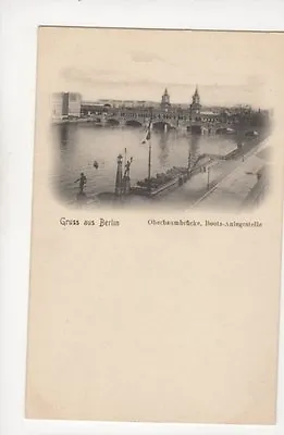 £2 • Buy Gruss Aus Berlin Oberbaumbruecke Bootsanlegestelle Postcard Germany 072b