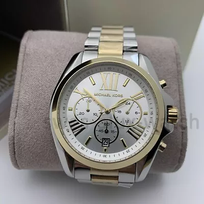 MICHAEL KORS MK5627 Women's Watch Stainless Steel Two Tone Bracelet Chronograph • $123