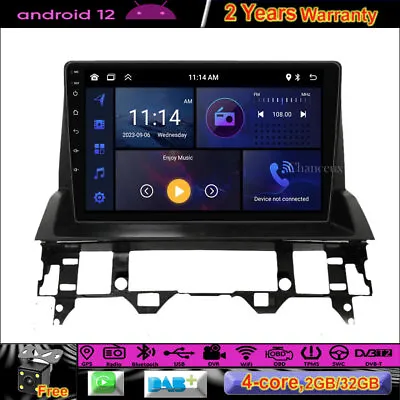 9 Android 12 Car Radio Stereo Carplay GPS SAT Navi BT WIFI For Mazda 6 2002-2008 • $221.84