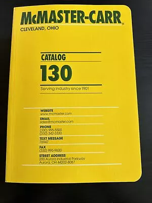 McMaster-Carr Catalog 130 Cleveland Ohio • $49