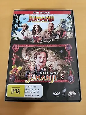 Jumanji / Jumanji - Welcome To The Jungle | Franchise Pack (Box Set DVD 2018) • $8.49