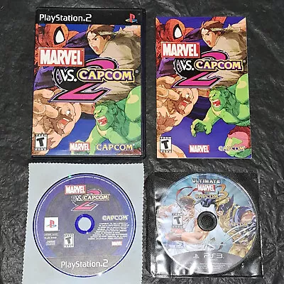 Marvel Vs. Capcom 2: New Age Of Heroes Game Playstation 2 PS2 AND MvC 3 For PS3 • $199