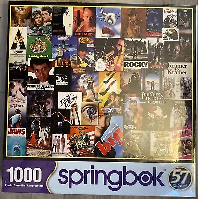 Springbok Going To The Movies 1000 Piece Jigsaw Puzzle NEW SEALED 70's & 80's • $25