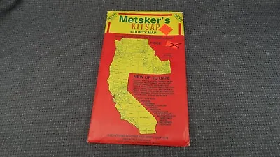 B25 Metsker's Kitsap County Washington Map Vintage • $6