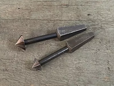 Vintage X2 JILTON 45º 5/8  + 1/2  Countersink Brace Bits Woodwork Tools Drills • $28