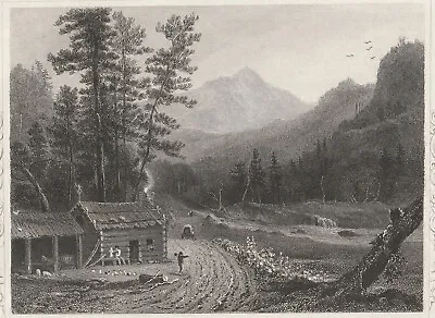 1850s Tallis Engraving Near Conway New Hampshire Waldron Mason - 9.5 X 7  • $14.97