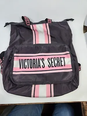 Victoria's Secret Backpack Packable Book Bag Travel Zip Closure Adjustable Strap • $21.84