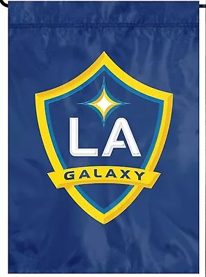 Los Angeles Galaxy LA Premium Garden Flag Applique & Embroidered Banner Soccer • $16.79