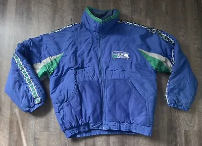 Seattle Seahawks Vintage 90’s Jacket NFL Game Day Size XL • $130