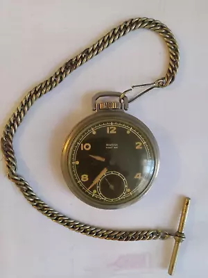 Vintage Westclox Pocket Ben Radium Pocket Watch With Chain....working • $59.95