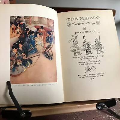 1928 The Mikado Or The Town Of Titipu With Illustrations In Color - C.E. Brock • $75