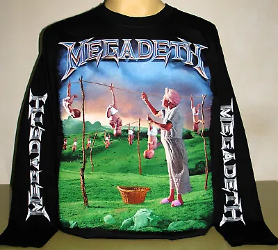 Megadeth Youthanasia Long Sleeve T-Shirt Size S M L XL 2XL 3XL Metal Band New! • $19.99