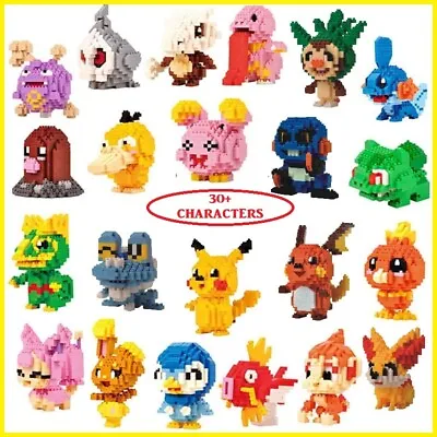 Pokemon Collection Nano Micro Diamond Mini Building Blocks Educational DIY Toy • £7.99