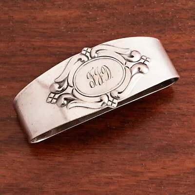 International Arts & Crafts Sterling Silver Napkin Ring #n143 Monogram F.j.d. • $79.50