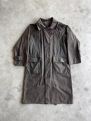 Down Under Australian Outfitters Oilskin Duster Trench Coat Size XSmall • $49.49