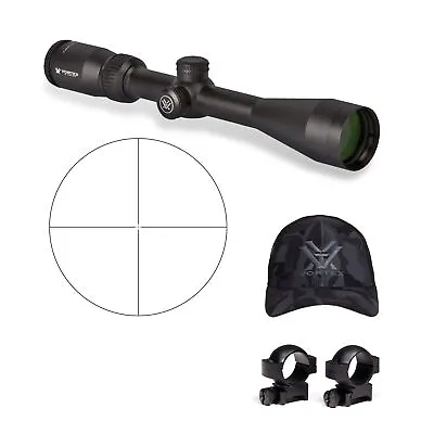 Vortex Crossfire II 4-12x44 Riflescope With 1 In Scope Rings And Hat • $169.99