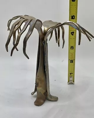 Vintage Metal Art Palm Tree Fork Sculpture • $26