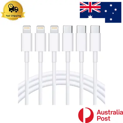 $30 • Buy USB C To Lightning Cable 3Pack 6FT [Apple MFi Certified] IPhone Fast Charger AU