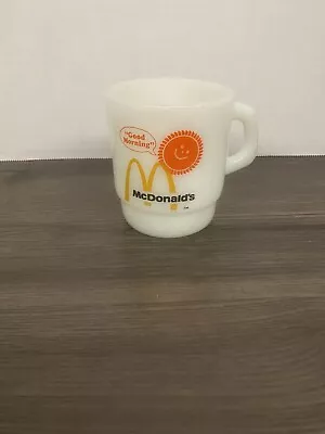 McDonald’s Fire King Anchor Hocking Milk Glass Coffee Cup Mug Vintage  • $12.50