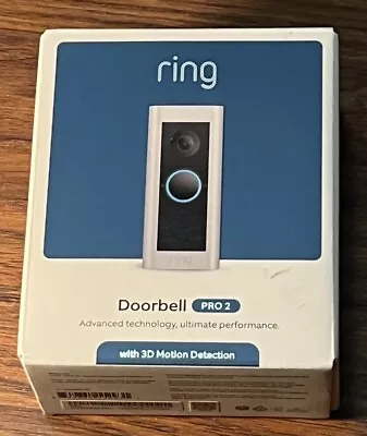 Ring Wired Doorbell Pro 2 Video 1536p HD 3D Motion Detection Night Vision • $140