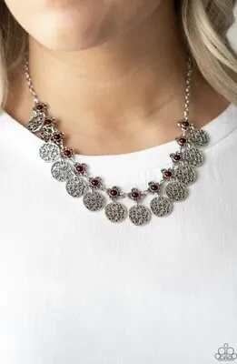 Paparazzi MANDALA MOVEMENT Red Necklace • $4.50