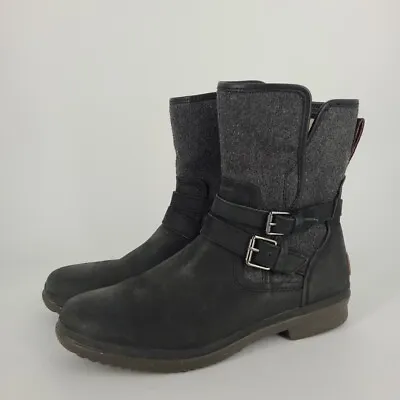 UGG Fashion Simmens Boots Women's Size 11 Gray Leather Style 1005269 Waterproof • $45.99